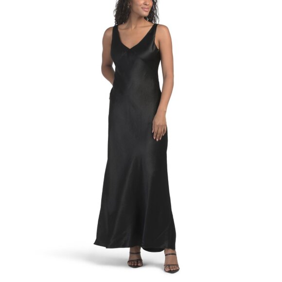 VINCE Black Maxi Slip Dress - Picture 1 of 2
